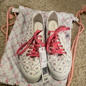 NWT Superga x loveshackfancy platform sneakers